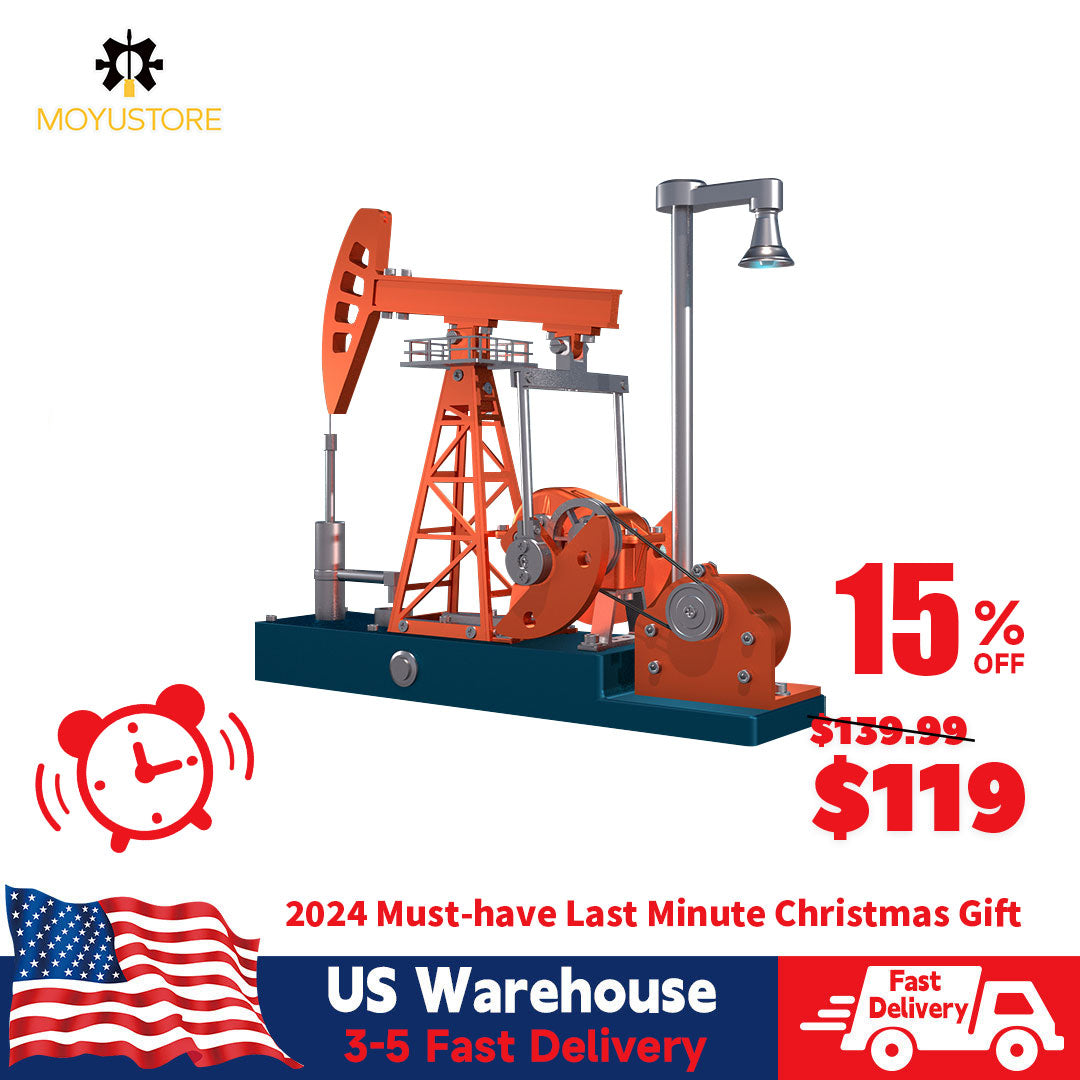 Build a Pumpjack That Works 3D Pumping Unit Model Building Kit 219PCS