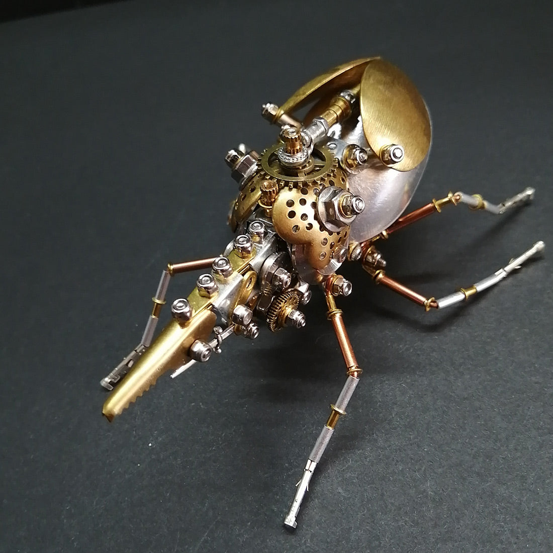 3D DIY Steampunk Brass Dynastes Metal Assembly Kits for Kids