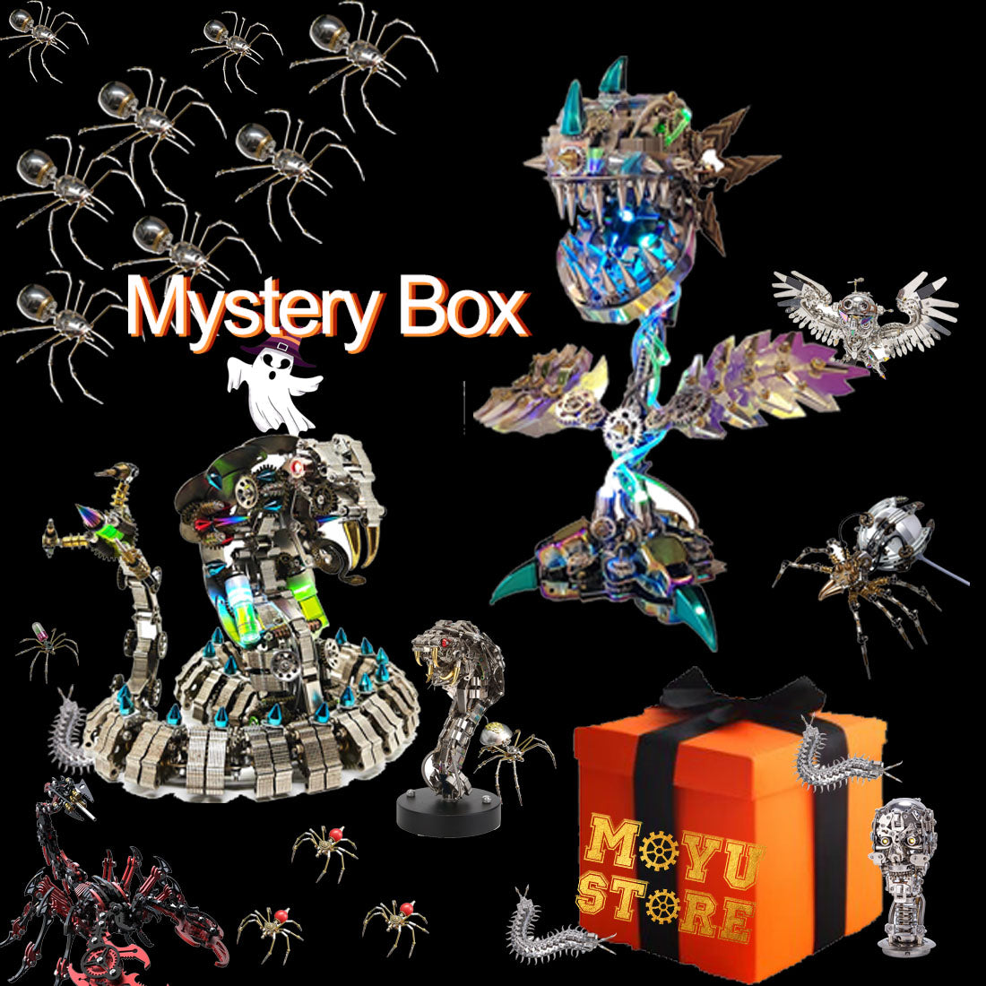 3D Metal Puzzle Halloween Mystery Box Strange Stuffs