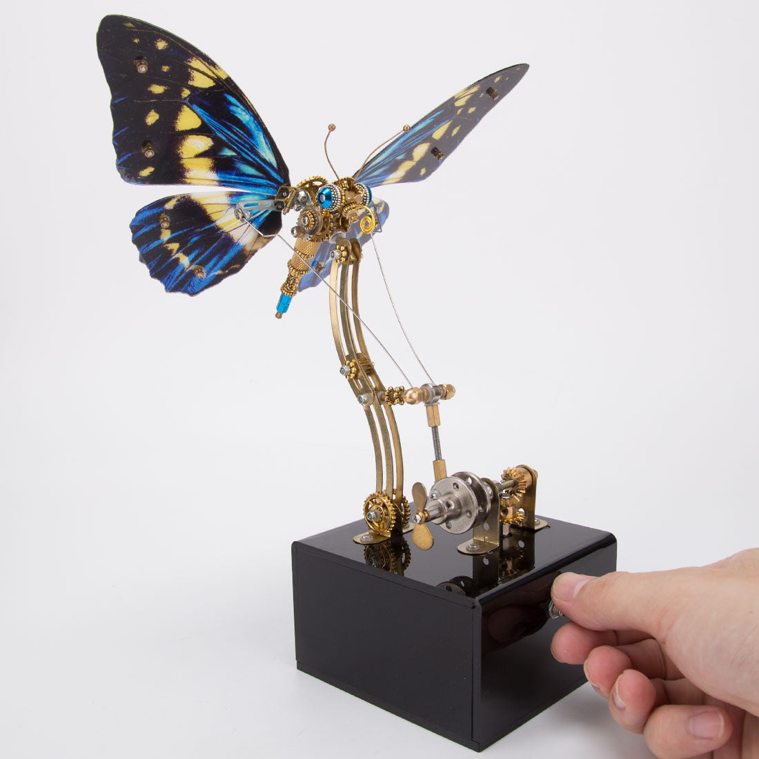 Mechanical 3D DIY Steampunk Butterfly Metal Model Building Kits with Music Box