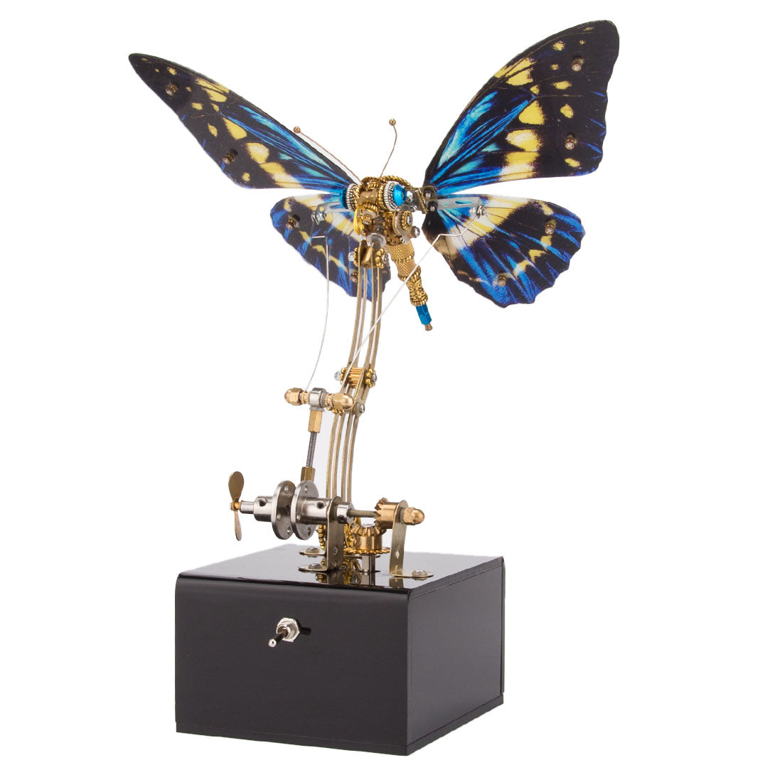 Mechanical 3D DIY Steampunk Butterfly Metal Model Building Kits with Music Box