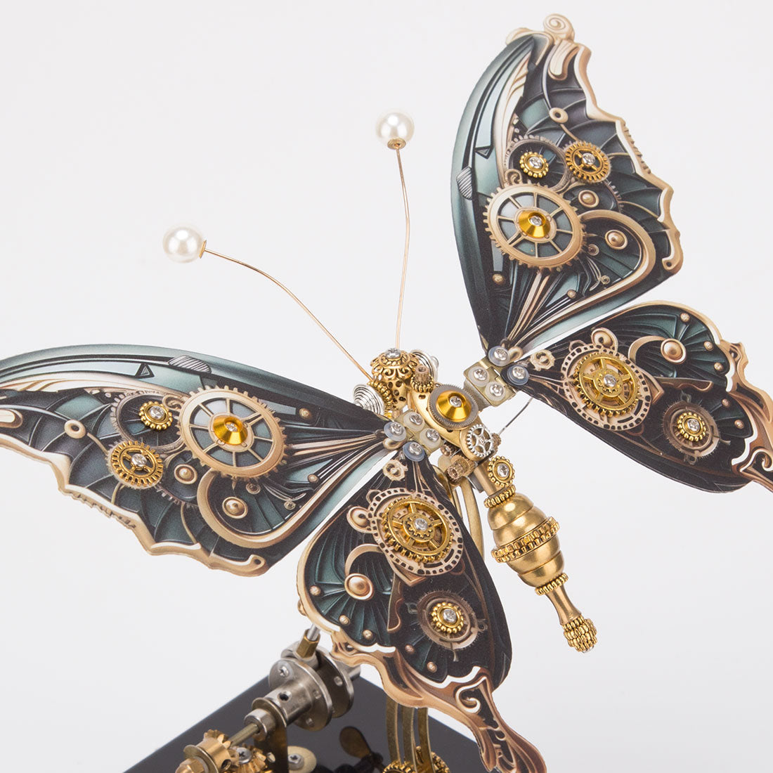 Mechanical 3D DIY Steampunk Butterfly Metal Model Building Kits with Music Box