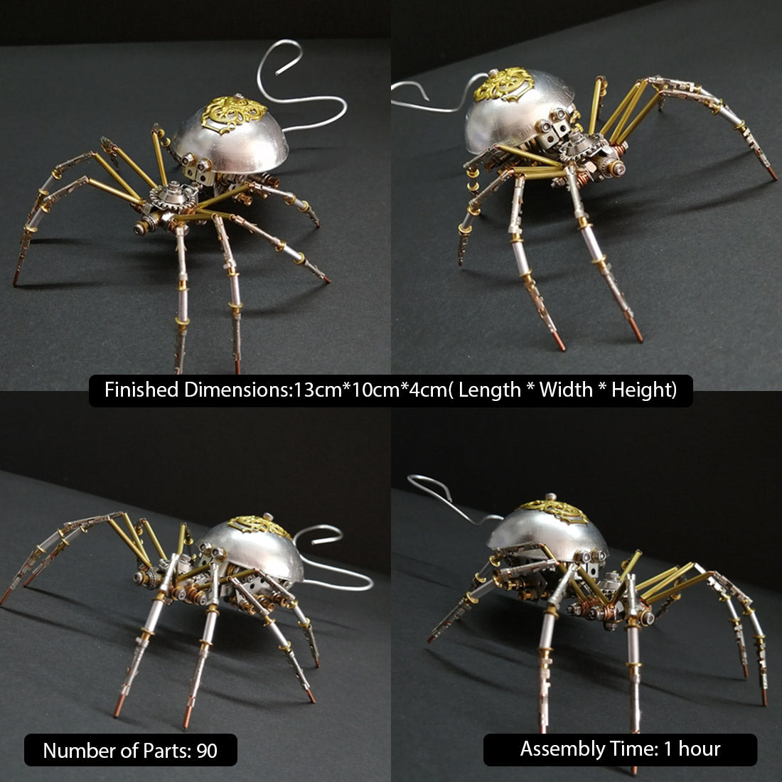 Mother Spider 3D Metal Model Building Kits Steampunk Insect