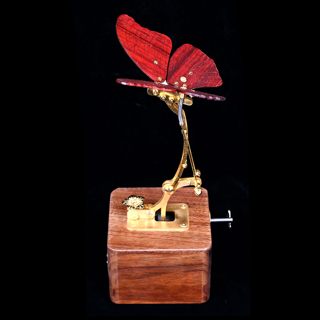 Steampunk Mechanical Butterfly Music Box Wooden Model Kits