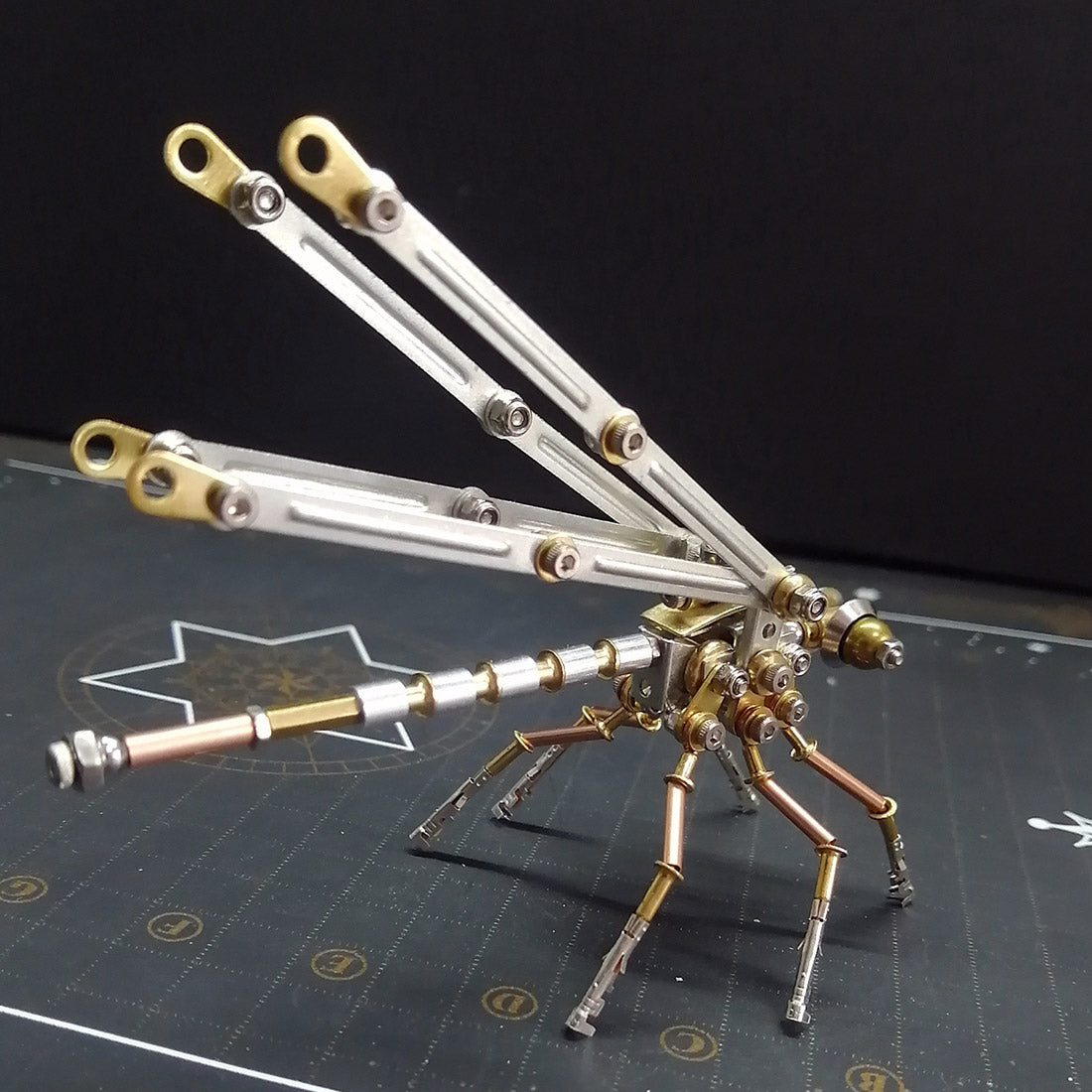 3D DIY Steampunk Insect Damselfly Metal Mode Building Kit Toy