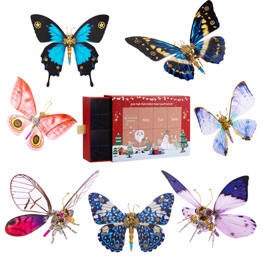 Steampunk Butterfly Metal Model Kits Seven Days Of Advent Calendar