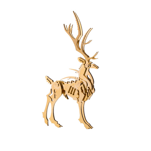 100Pcs+ DIY 3D Assembling Ornament Golden Elk & Silver Elk