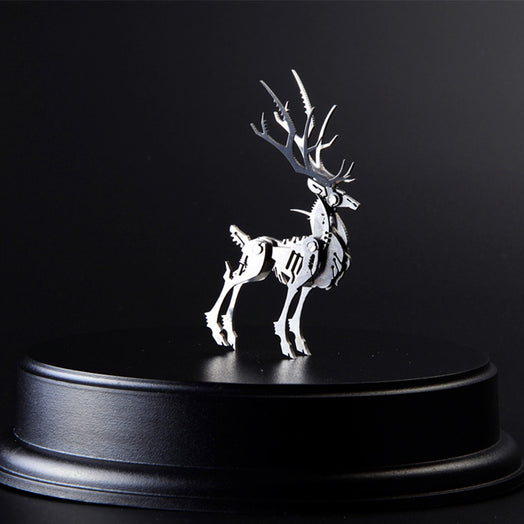 100Pcs+ DIY 3D Assembling Ornament Golden Elk & Silver Elk