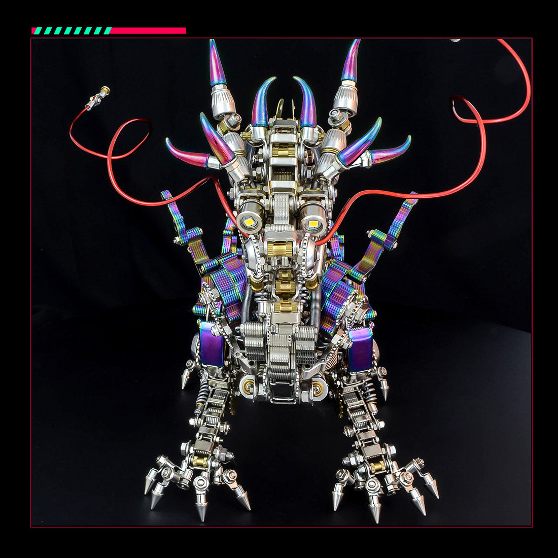 2030+PCS Punk Mechanical Metal Large Dragon Model Kit Difficult Puzzle 50cm