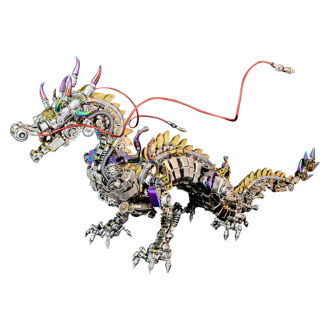 2030+PCS Punk Mechanical Metal Large Dragon Model Kit Difficult Puzzle 50cm