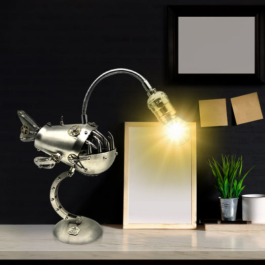 3D Metal Assembly Mechanical Anglerfish Lamp