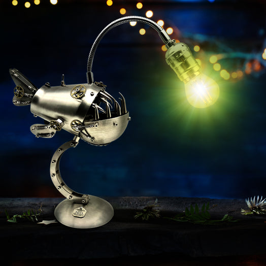 3D Metal Assembly Mechanical Anglerfish Lamp