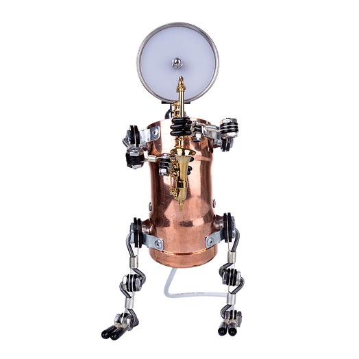 3D Steampunk Metal Band Musician Trumpet Saxophone Robot Table Lamp Crafts