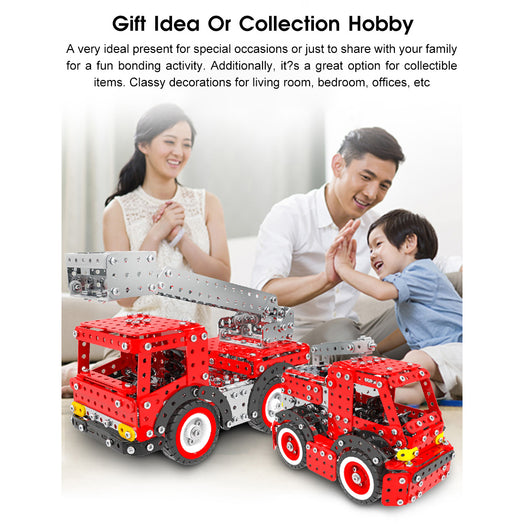 4PCS/SET DIY Metal Assembly Engineering Construction Vehicle Toy