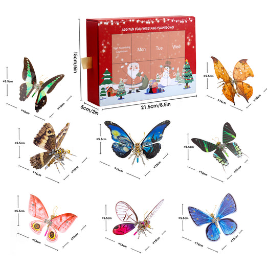 Steampunk Butterfly Metal Model Kits Seven Days Of Advent Calendar