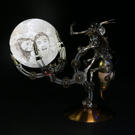 Custom Wasp on the Moon Lamp Metal Model kits Assembly DIY 627PCS