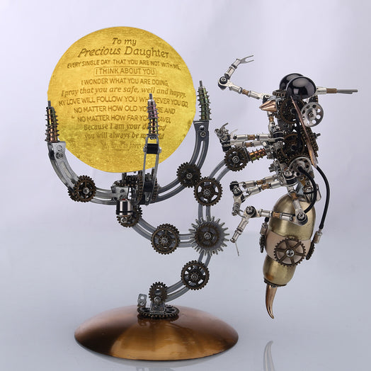 Custom Wasp on the Moon Lamp Metal Model kits Assembly DIY 627PCS