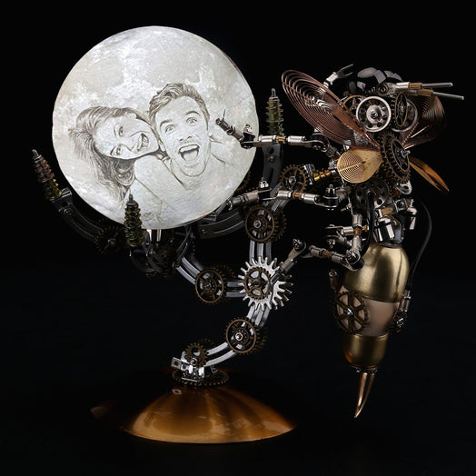 Custom Wasp on the Moon Lamp Metal Model kits Assembly DIY 627PCS