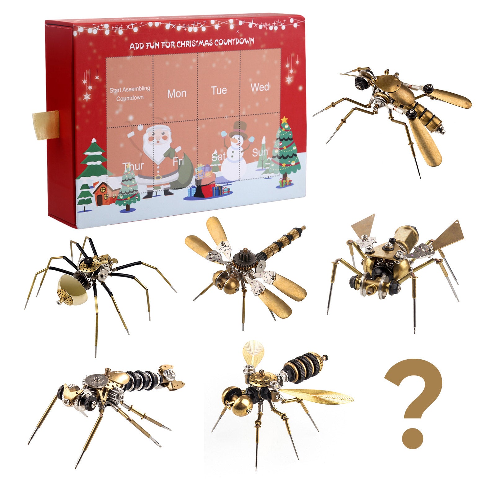 Insect Bugs Advent Calendar DIY Model Kit Blind Box 7 Days to Go Chris