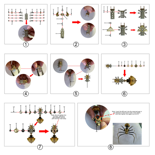 Insect Bugs Advent Calendar DIY Model Kit Blind Box 7 Days to Go Christmas