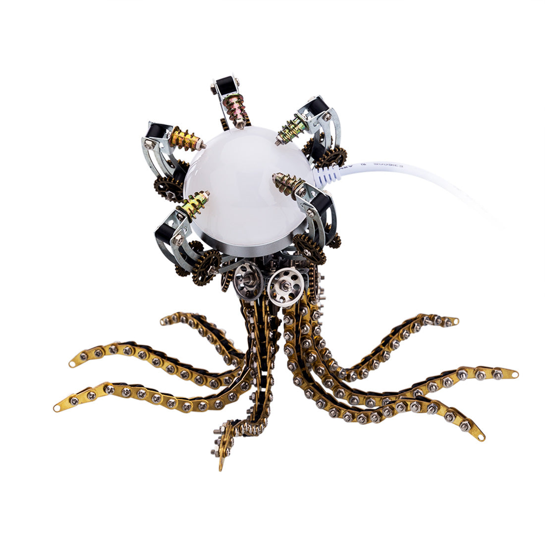 1060PCS Metal Model Kits DIY Steampunk Mechanical Octopus with Speaker