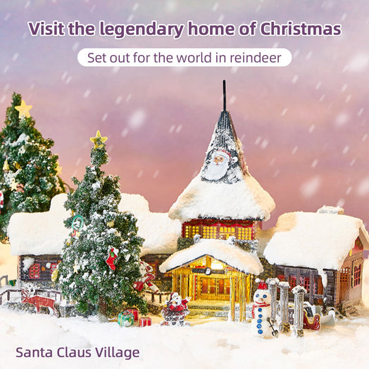 Santa Claus Village Sets 3D Metal Puzzles Christmas